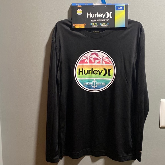 Hurley Other - BRAND NEW GIRLS HURLEY UPF SWIM TOP SIZE 10/12! NWT. SMOKE FREE HOME!